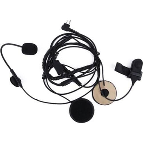 Motorcycle Helmet Headset Walkie-Talkie Headset Sticky Headset with Finger Waterproof PTT Universal K Port
