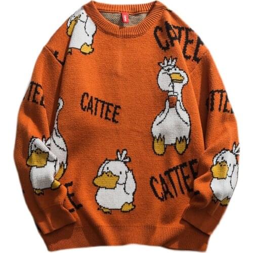 2020 Autumn Winter Sweater Men Jumpers Knitted Harajuku Alien Hip Hop Streetwear Men Knitwear Clothing Pullovers Jersey Hombre