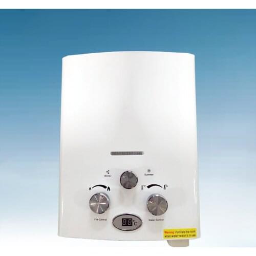 Camping Water Heater RV Gas Water Heater Trailer Outdoor Camping Bath Instant Water Heater Liquefied Petroleum Gas 6L