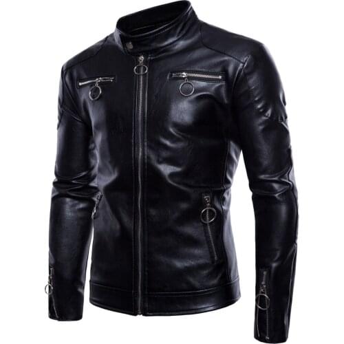 2021 New Men Winter Leather Jacket Motorcycle Coat Lining With Stand Collar Air Force Casual Faux PU Brown Windbreaker S-5XL