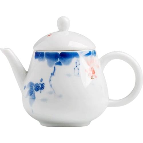 Personal White Cute Teapot Flower Kitchen Handmade Kung Fu Small Teapots Decorating Ceramic Porcelain Teteras Tea Maker Ed50cf