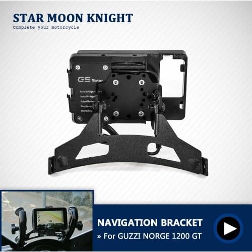 For GUZZI NORGE 1200 GT Motorcycle front windshield Phone Stand Holder Phone GPS Navigaton Plate Bracket smart phone support