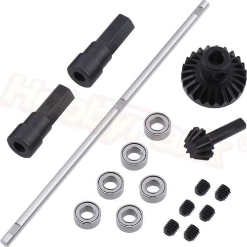 Steel Metal Bevel Gear & Driving Gears Pinion for WPL Henglong 1/16 RC Car Military TruckC14 C24 B14 B24 B16 B36 Ural 4WD 6WD