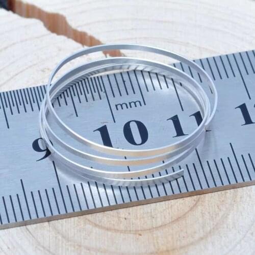 1.5x0.2mm 1.5x0.5mm 1meter 999 Sterling Silver Cord Pure Silver Wire Beading Stringing For DIY Jewelry Findings