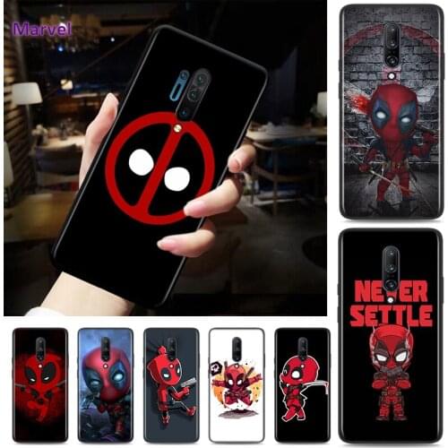Silicone Cover Deadpool Marvel Cartoon For OnePlus Nord N10 N100 8T 7T 6T 5T 8 7 6 Pro Plus 5G Phone Case Cover Shell Coque
