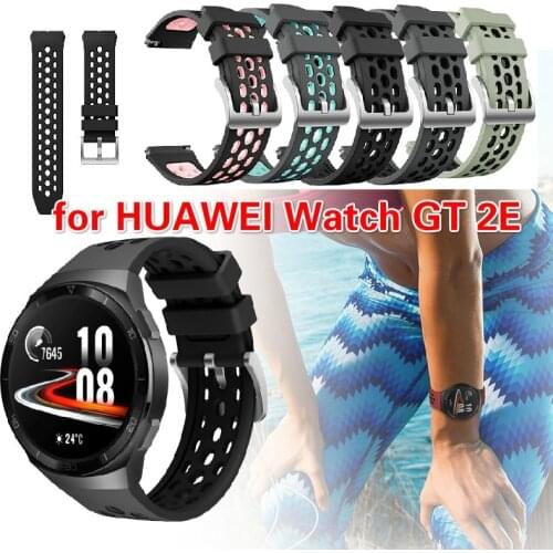 Sport Silicone Watch Strap for Huawei Watch GT 2e SmartWatch Band Replacement GT2e WristBand 22mm Bracelet Belt Watch Bands