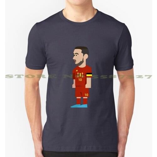 Eden Hazard Graphic Custom Funny Hot Sale Tshirt Eden Hazard Belgium Red Devils Soccer Star Captain Madrid