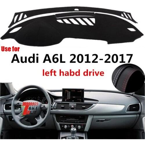 TAIJS Factory Dust resistant Sport Leather Car Dashboard Cover For Audi A6L 2012 2013 2014 2015 2016 2017 Left Hand Drive