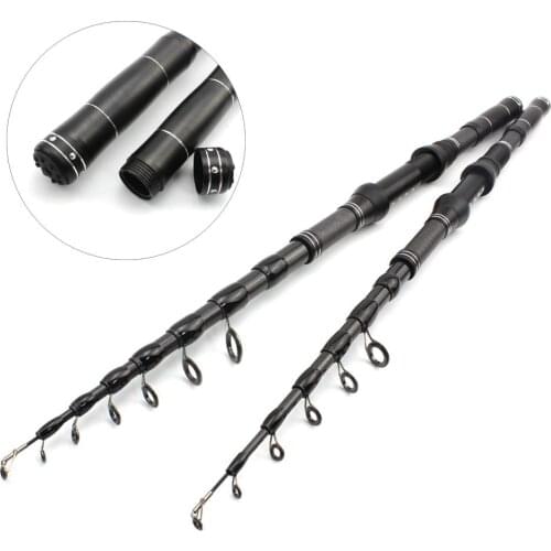 Telescopic Lure Fishing Rod Portable Rock 1.8/2.1/2.4/2.7/3 M Ultralight Carbon Fiber Spinning Fishing Rod Lure