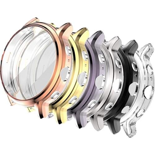 Screen Protector Case for Fossil Gen 5 Carlyle Cover Soft TPU Plated Protective Frame Bumper Shell Smart Watch Accessories