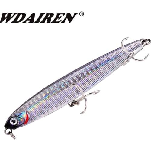 1PCS Long Casting Fishing Lure Sinking Pencil Wobblers 100mm 14g/18g Artificial Hard Bait for Bass Trout Pesca Fishing Tackle