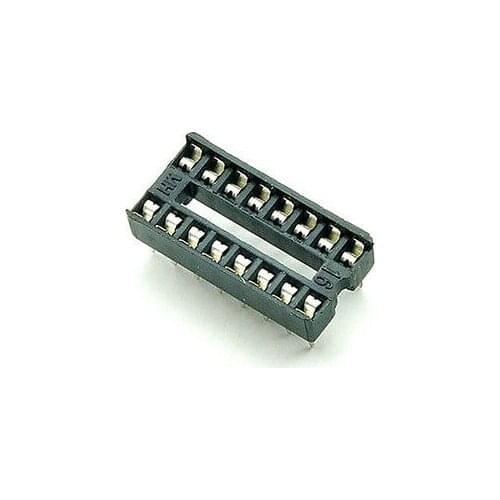 100PCS 16 Pin DIP IC Socket Adapter 16Pin Pitch 2.54mm Connector