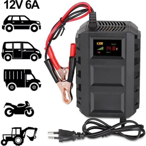 12V 10A Intelligent Car Motorcycle Battery Charger For Auto Moto Lead Acid Smart Charging10A 12V Digital LCD Display