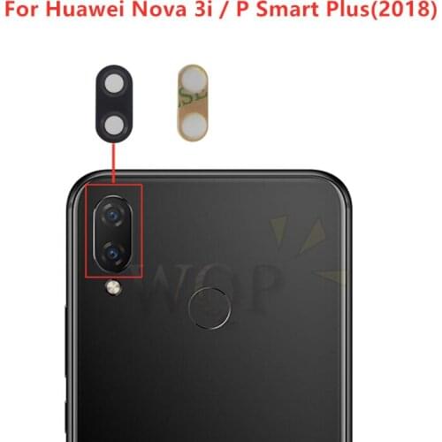 2pcs for Huawei P Smart Plus/ Nova 3i Camera Glass Lens Back Rear Camera Glass Lens with Glue Replacement Repair Spare Parts