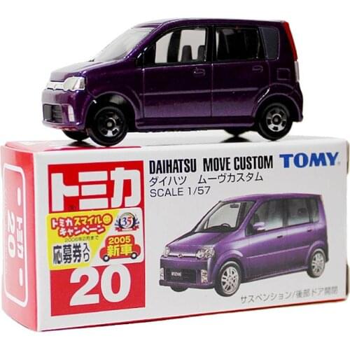 TAKARA TOMY Tomica No.20 Miniature Metal Diecast Daihatsu Move Custom Car Model Baby Toy Collectibles