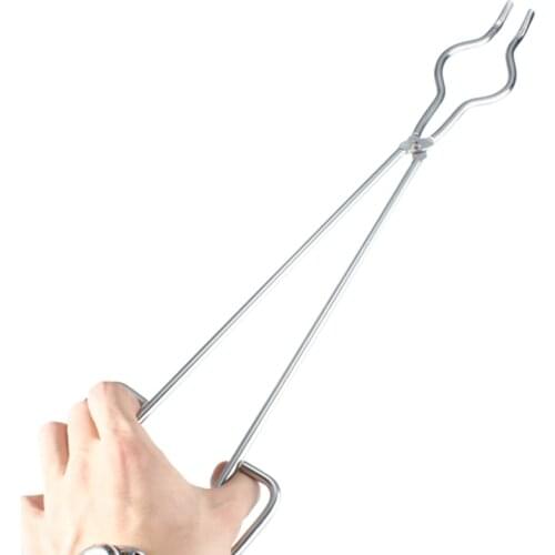 45cm Stainless Steel Crucible Tong Clamp Graphite Melting Furnace Pliers Holder