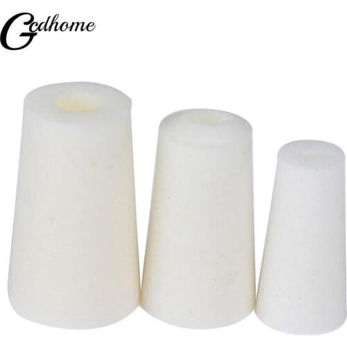 5pc Lab Silicon Stopper,Test Tube Hollow Plug Slicon Plugs For Experiment Diameter 11-15mm 15-19mm 17-22mm