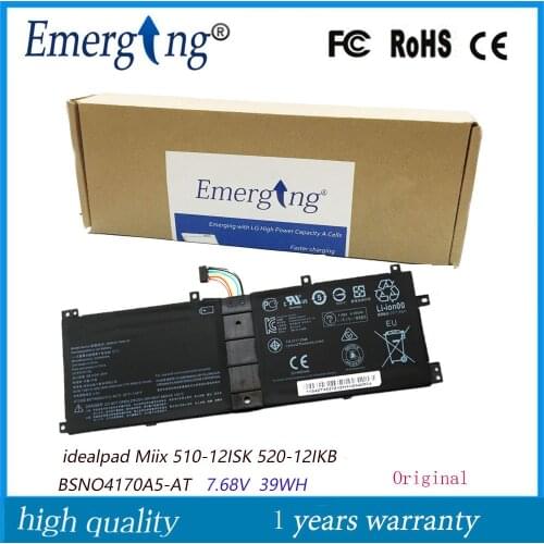 7.68V New Original Laptop Battery for Lenovo IdeaPad MIIX 510-12ISK 520-12IKB BSNO4170A5-AT