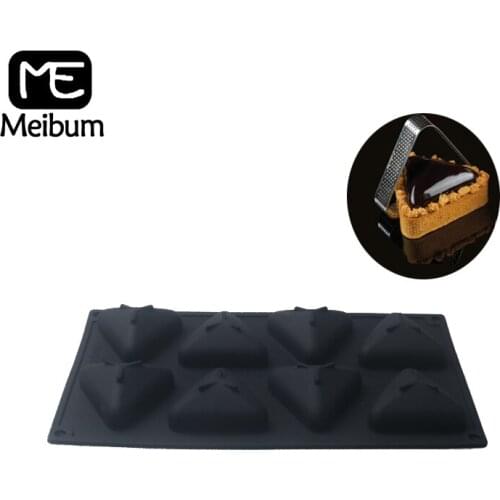 8 Cavity Silicone Cake Mold Egg Tart Ring Chocolate Mousse Pastry Tools Jelly Dessert Moulds Decorating Tray Baking Tools