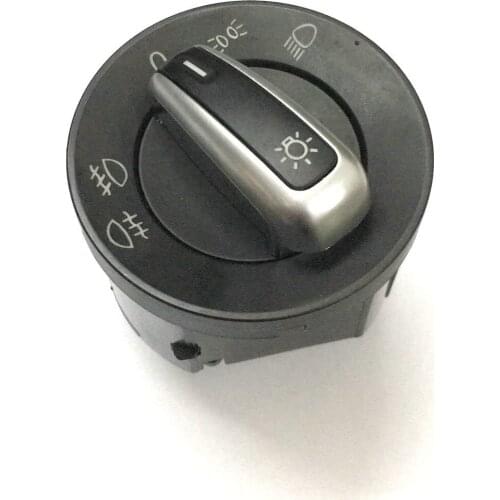 Car Styling Chrome Euro Head Light Switch For Volkswagen For VW Golf MK6 Golf MK5 Jetta MK5 Passat B6