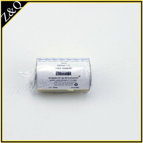 Datacard 594885-003 Embosser Gold Topping Foils 2000 Yield/Roll* Used for 295 / 280P / 275 Embosser