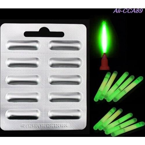 10pcs Night Fishing Luminous Float Fluorescent Light Stick Rod Multi-Color Lights Dark Glow Stick