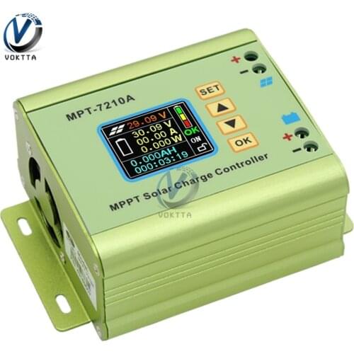 MPT-7210A 1.8 Inch LCD Color Display Solar Controller Boost Battery Charging Module DC 12V-60V to DC15V-90V 24V 36V 48V 60V 72V