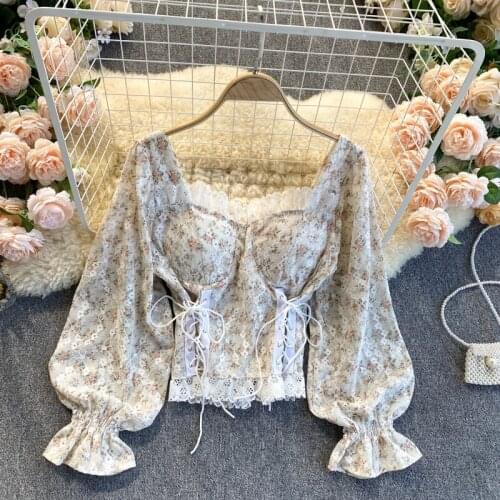 MUMUYOU Lace Blouses