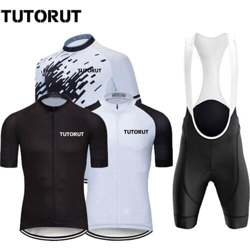 The New 2021 Mens Cycling Wear Mountain Bike Wear Short-sleeved Suit Breathable and Quick-drying Cycling Wear with Pockets