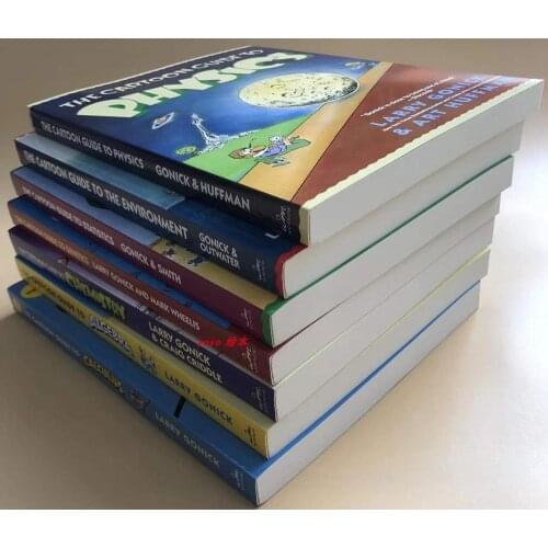 8-15 year 7 book/set The Cartoon Guide to Statistics/Chemistry/Physics/Ecology Children English picture books Funny comic books