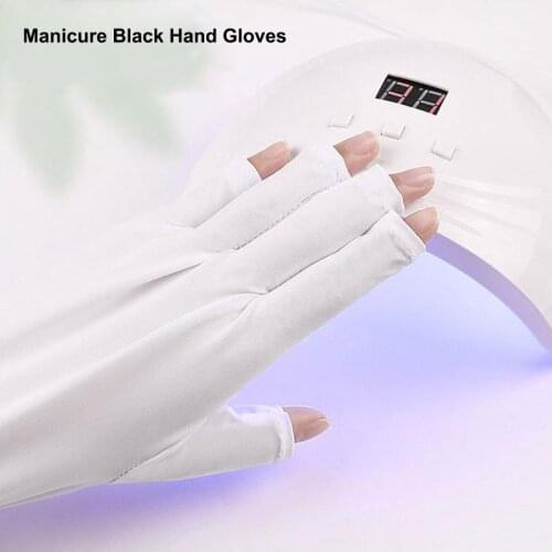 Hot 1 Pair UV Protection Glove Nail Art Gel Anti UV Glove UV LED Lamp Nail Dryer Light Radiation Protection Nail Art Tool