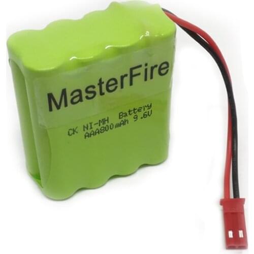 MasterFire New 9.6V AAA 800mAh NI-MH Battery Rechargeable NiMH Batteries Pack with Red Plug