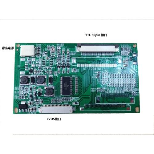 LCD LVDS to TTL LCD LVDS adapter 50pin LCD LVDS driver board