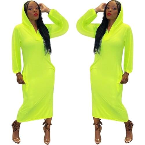 Casual Women Dress Hollow Out Loose Long Dress Full Sleeve Party Night Streetwear Autumn Clothes For Women Outfit