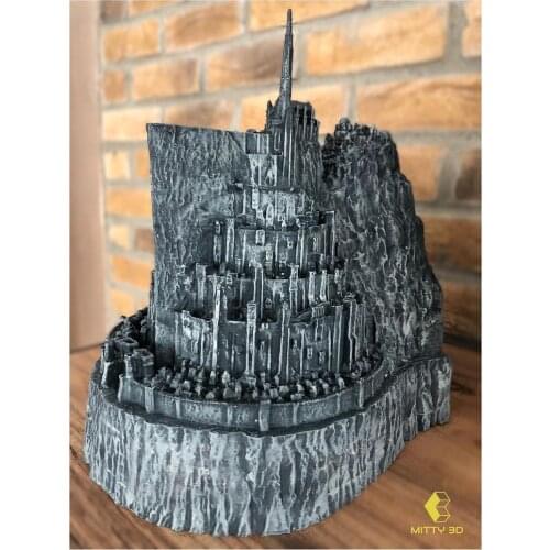 Minas Tirith Tumbled Stone Color lotr, design decoration figure 17 cm