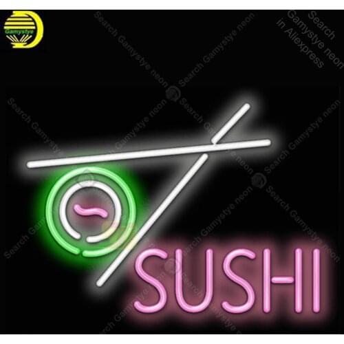 Sushi with Sushi Graphic Neon Light Sign Neon Bulb Sign Decor Store Coffee Neon lamp anuncio luminoso Atarii Dropshipping