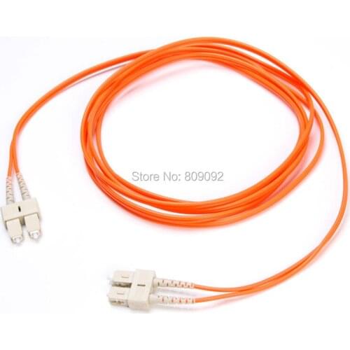 High quality Duplex Multimode 62.5/125 Fiber Optic Patch Cord SC to SC 3M/10FT Optical Jumper Cable
