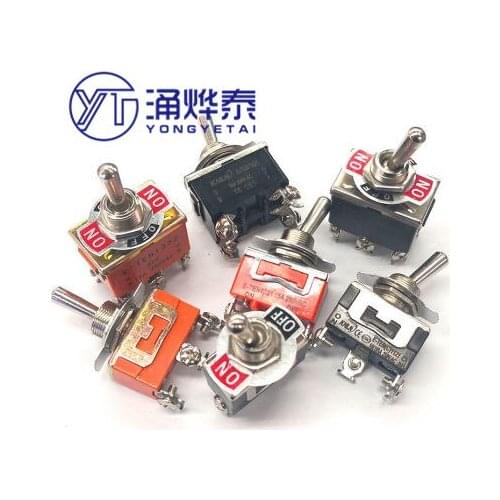 YYT 2PCS E-TEN1021/1221/1321 rocker arm 1322 forward and reverse power supply 2Pin3Pin4Pin6Pin 2Gear3Gear 223 toggle switch