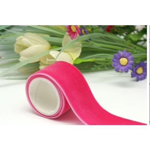 1-1/2"(38mm)Single Face Velvet Ribbon Red Velvet Ribbon Diy Ribbon
