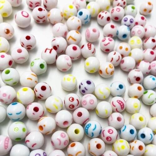 100 pcs 8mm Mix Color Acrylic Cube Round Letter Alphabet Beads spacer