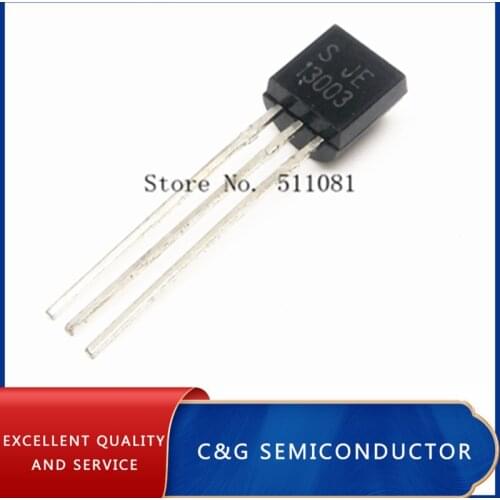 100pcs MJE13003 E13003 13003 TO-92 Package Transistor