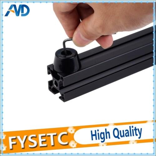 4 Sets Anti-vibration Rubber Landing Mat Feet Antivibration Feet With T Sliding Nut Block Square Nuts For 2020 Aluminum Profile