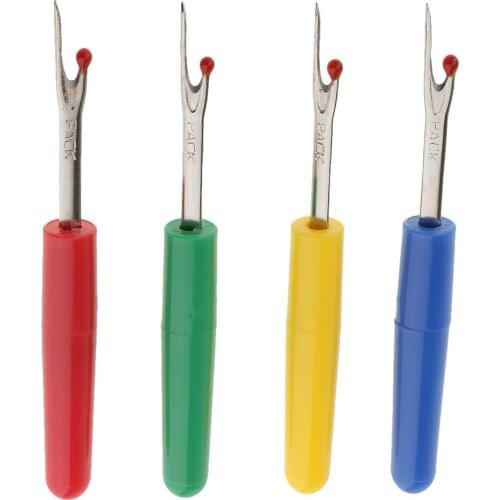 New Hot Sale 4 Pieces Seam Ripper Craft Thread Cutter Stitch Unpicker for DIY Sewing Tool Crafts Clothes Garment Accessories