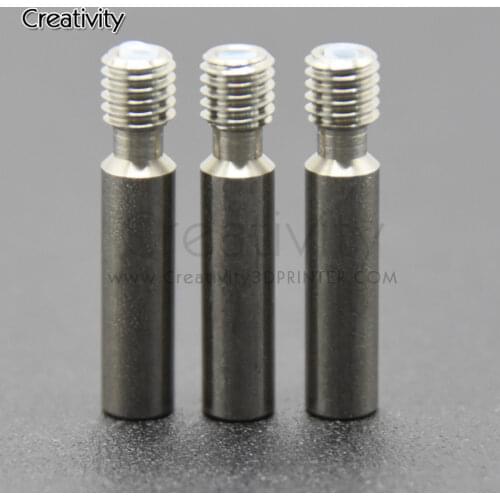 Creativity 5PCS/lot MK8 M6 Throat with PTFE 6*30mm Stainless Steel Thread Longer Feeding 1.75mm Filament 3D Printers Parts