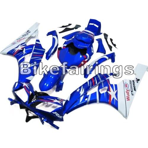 ABS Injection Blue White and Stars Motorcycle Complete Covers For Yamaha YZF-600 R6 2006 2007 06 07 Complete Plastic Cowlings