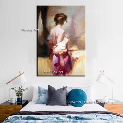 Abstract Modern Portrait Oil Painting Modern Big Size Canvas painting Wall Art Canvas Posters Handpainted Dropshipping no Frame