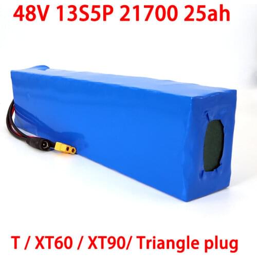 LiitoKala 48V 25Ah Electric Bike Triangle Battery 21700 5000mAh 13S5P 500W Scooter Battery 48v25ah Electric Bike Battery