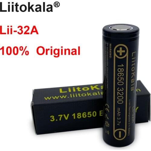 NEW Original Liitokala Lii-32A 3.7v 18650 battery 3200mah rechargeable batteries 18650 battery for flashlight