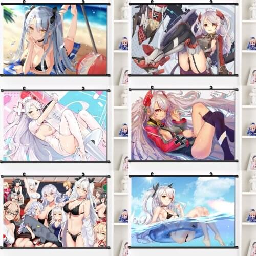 Anime Diamond Painting Games Azur Lane Prinz Eugen Diamond Mosaic Cross Stitch Kits Home Decoration Embroidery Full Square Round