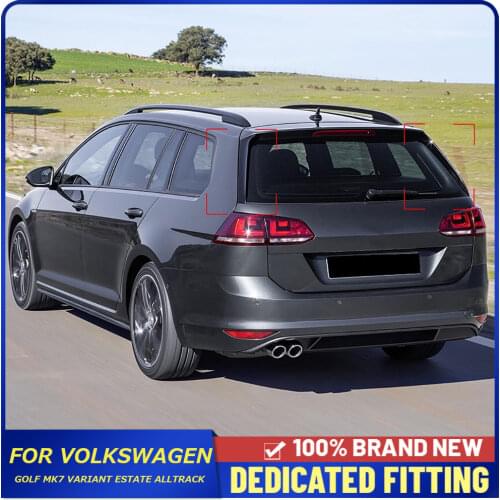 Car Styling Rear Trunk Windshield Side Spoiler Trim Strips For Volkswagen Golf MK7 Variant Estate Alltrack